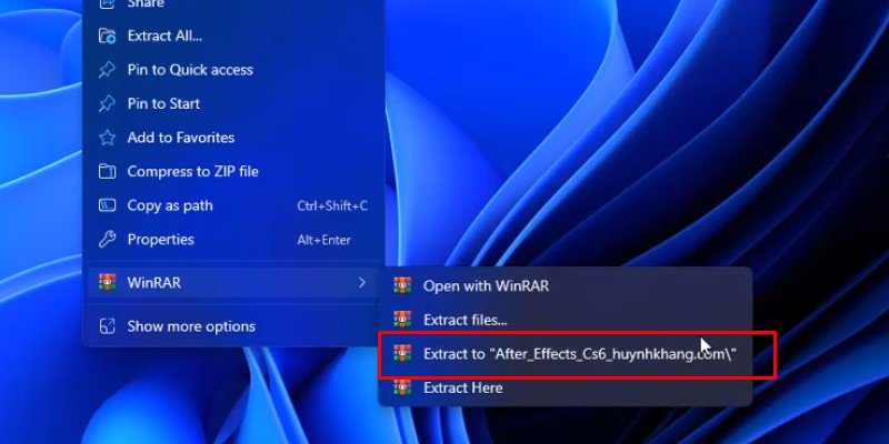 iải nén phần mềm After Effects cs6