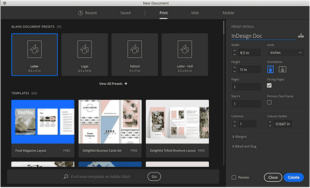 Nhiều chức năng mới có trên InDesign CC 2019